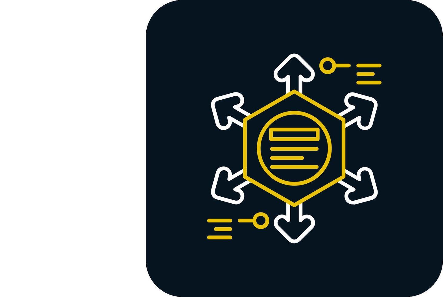 diagrama línea amarillo blanco icono vector