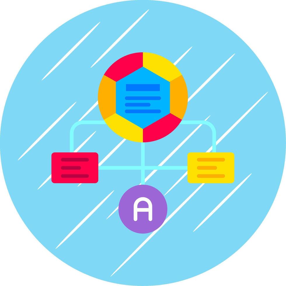 Workflow Flat Blue Circle Icon vector