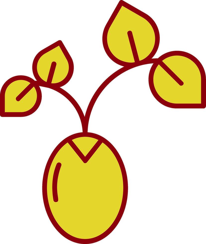 Sprout Vintage Icon vector