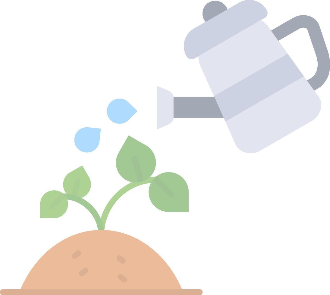 Watering Flat Light Icon vector