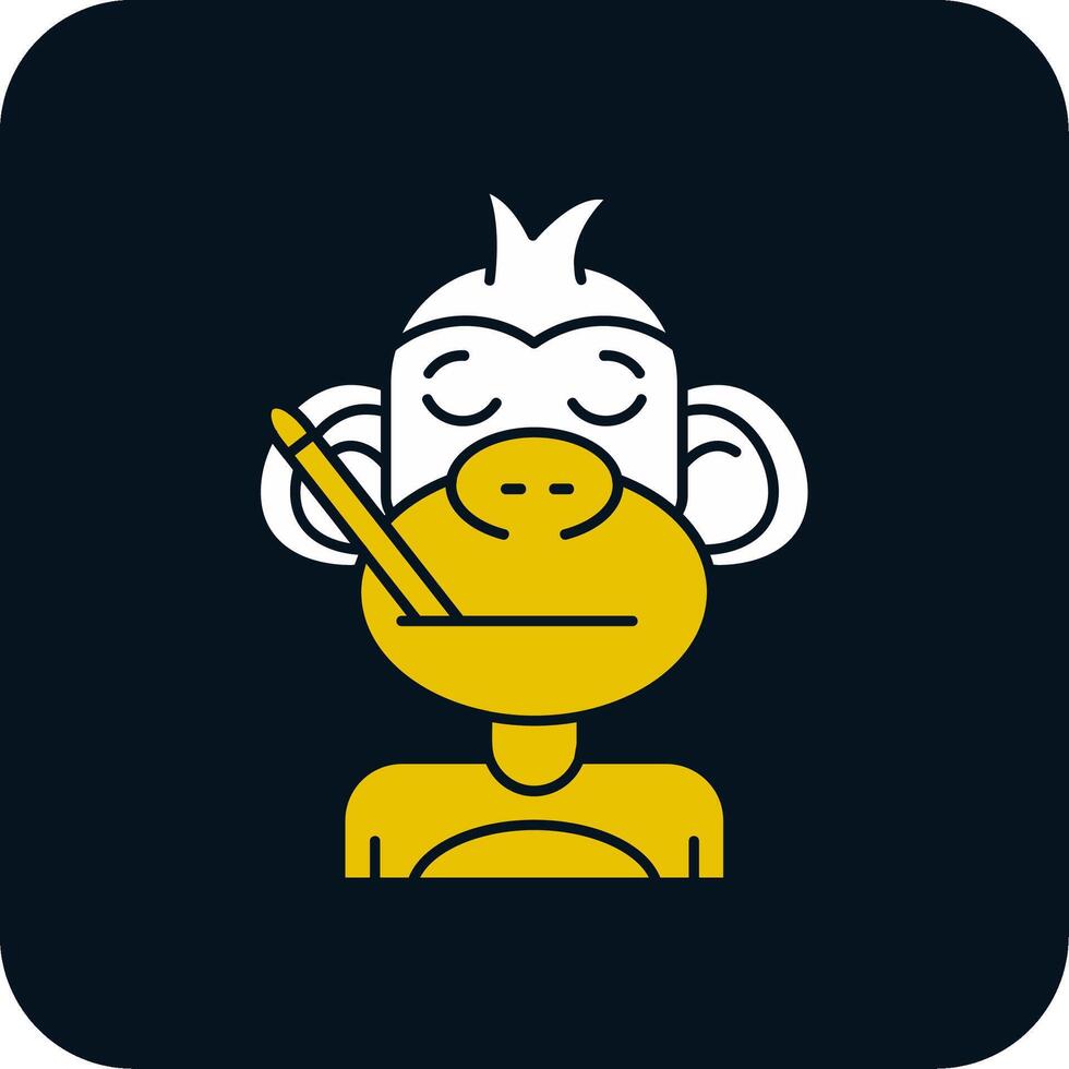 Sick Glyph Two Color Icon vector