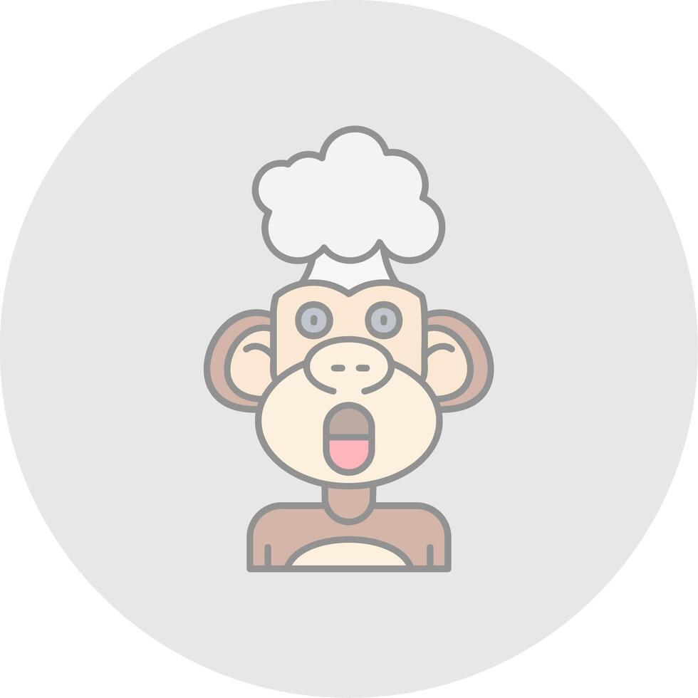 Exploding Line Filled Light Circle Icon vector