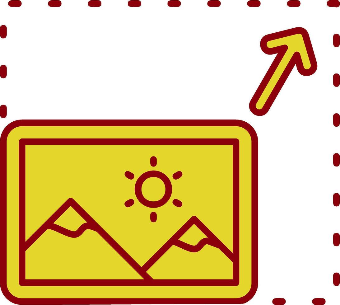 Resize Vintage Icon vector