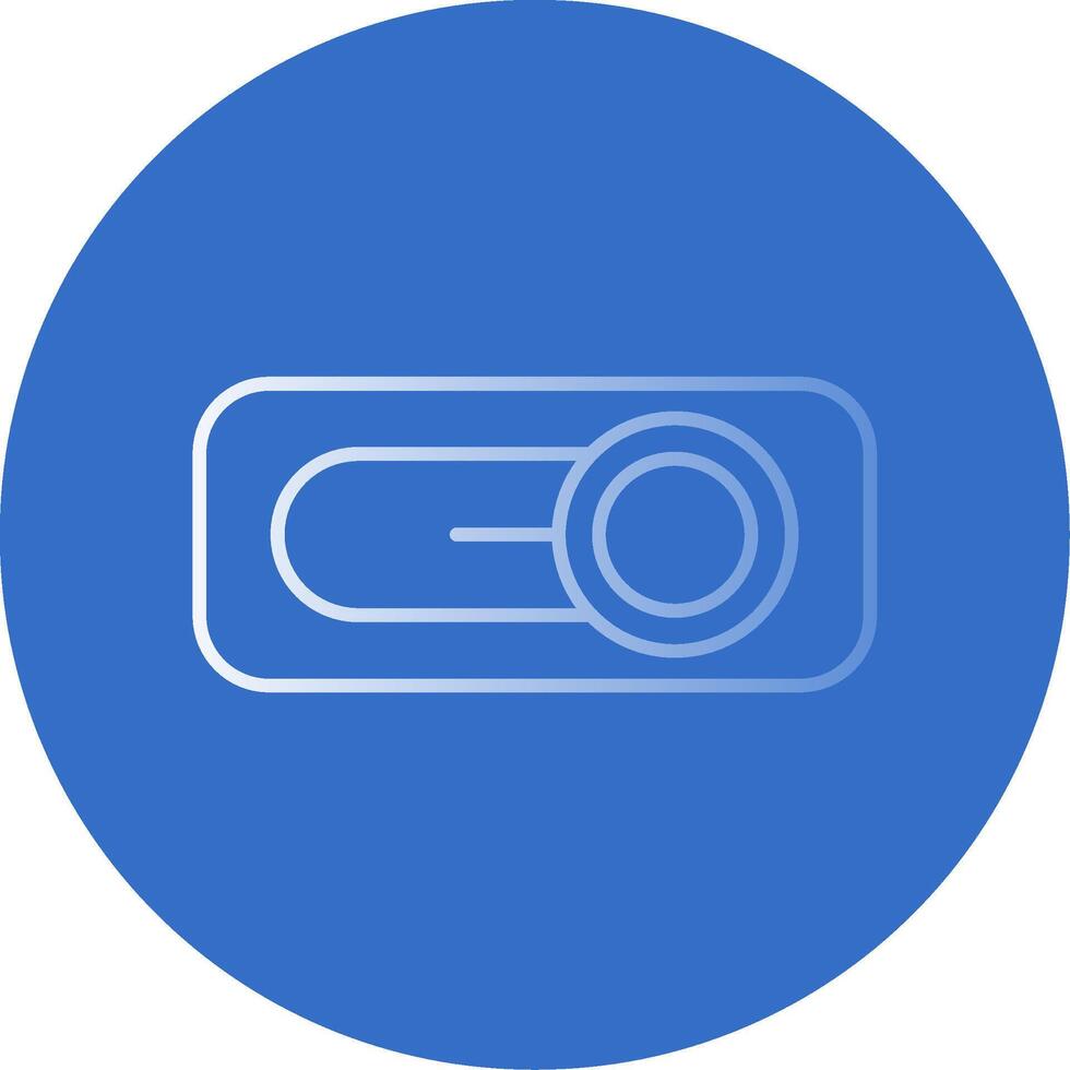 Switch Gradient Line Circle Icon vector