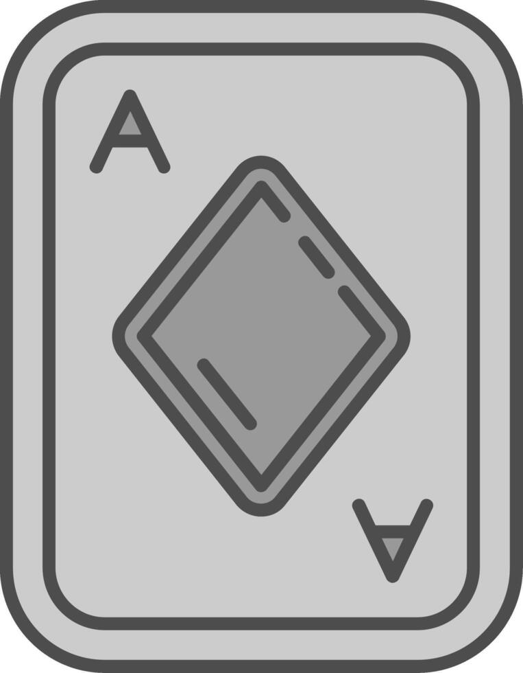 Diamonds Line Filled Greyscale Icon vector