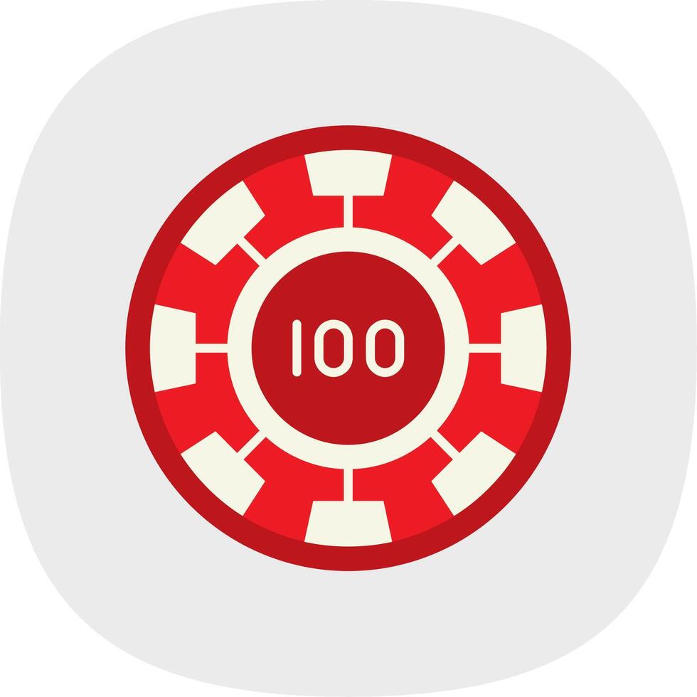 Chip Flat Curve Icon vector