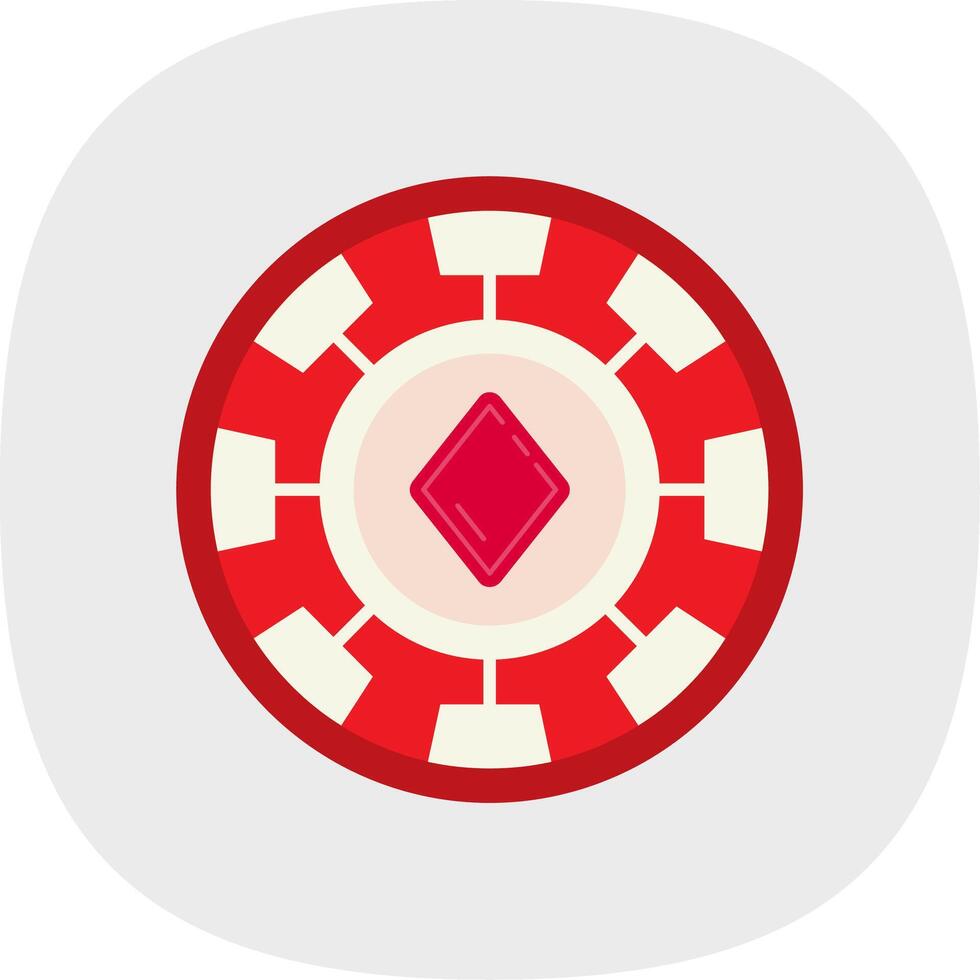 Chip Flat Curve Icon vector