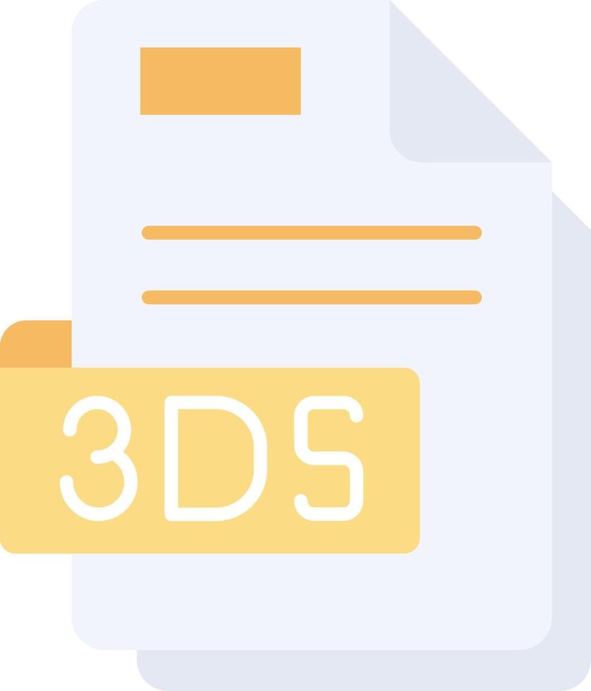 3ds Flat Light Icon vector