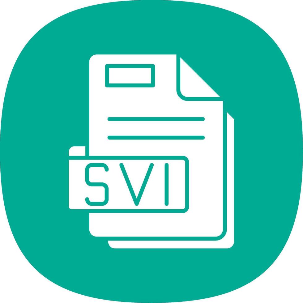 Svi Glyph Curve Icon vector