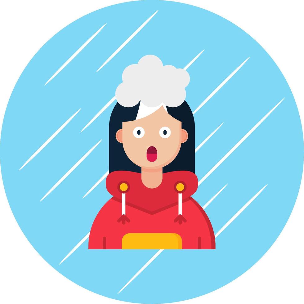 Exploding Flat Blue Circle Icon vector