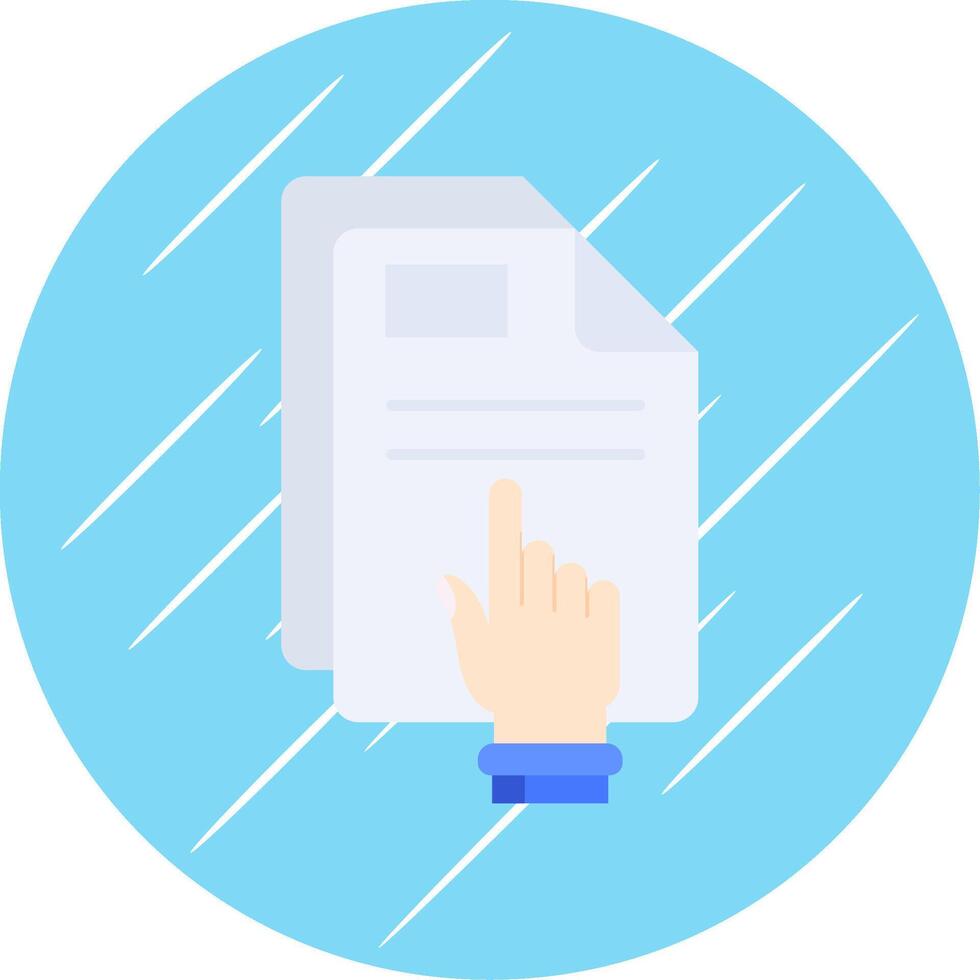 Click Flat Blue Circle Icon vector