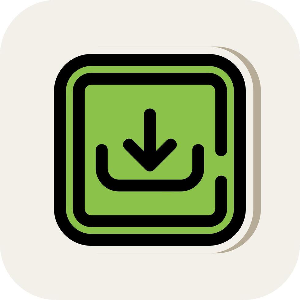 Download Line Filled White Shadow Icon vector