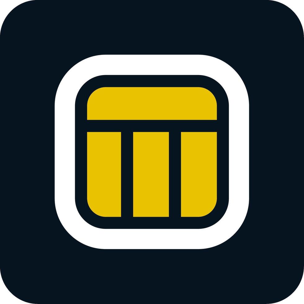 Layout Glyph Two Color Icon vector