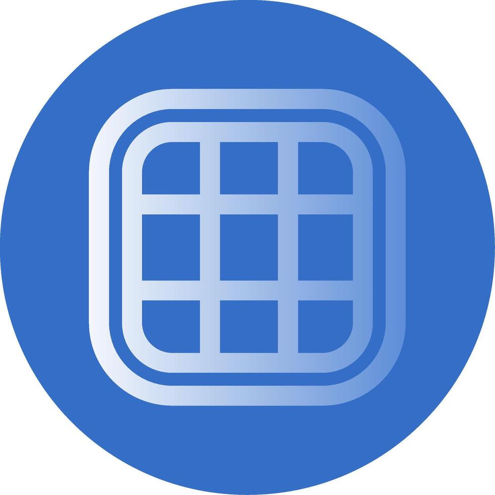Layout Gradient Line Circle Icon vector