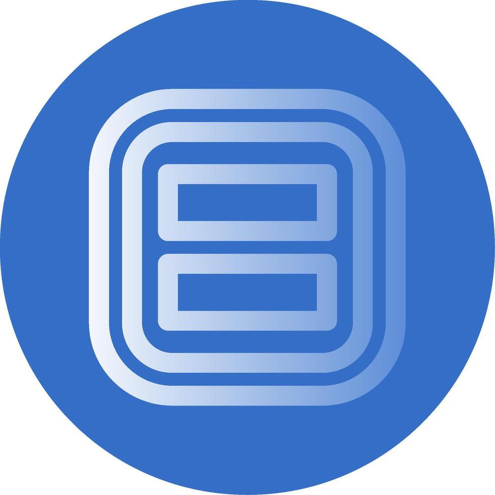 Layout Gradient Line Circle Icon vector