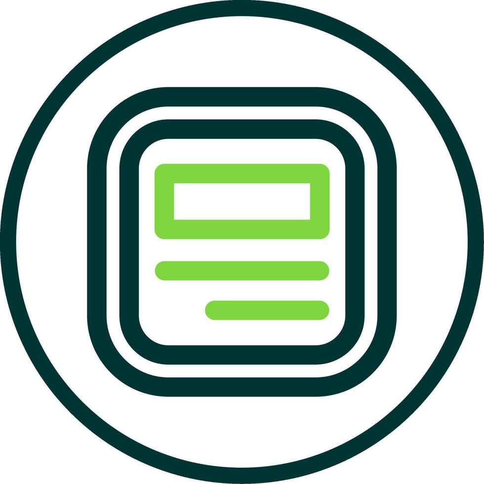 Layout Line Circle Icon vector