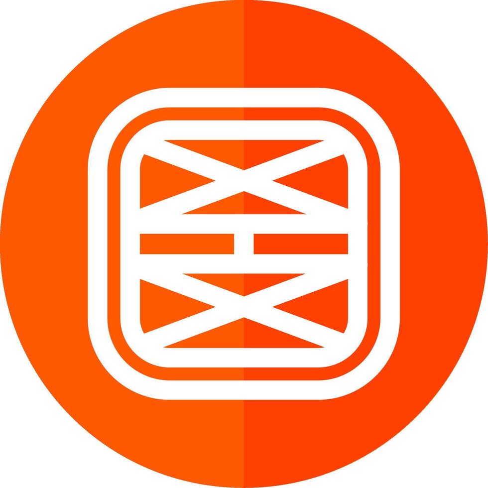Layout Line Red Circle Icon vector