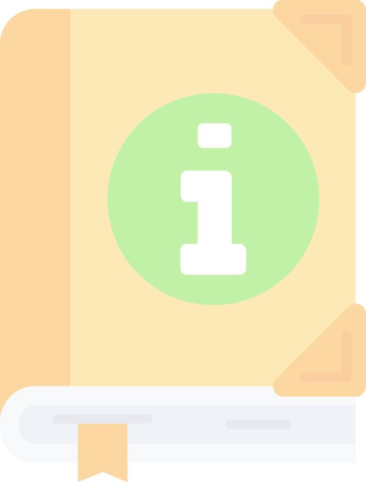Guide Flat Light Icon vector