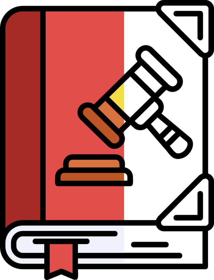 Crime Filled Half Cut Icon vector