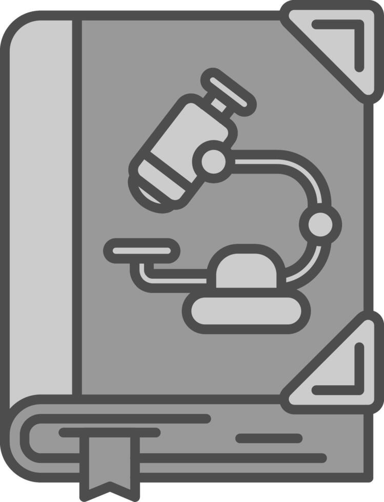 Biology Line Filled Greyscale Icon vector