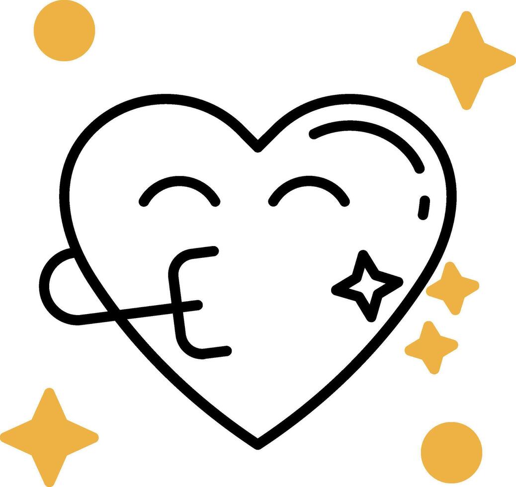 Congratulation Skined Filled Icon vector