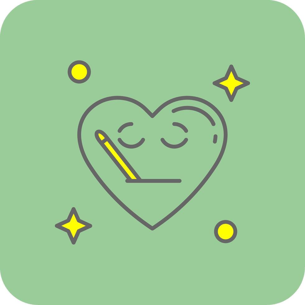 Sick Filled Yellow Icon vector