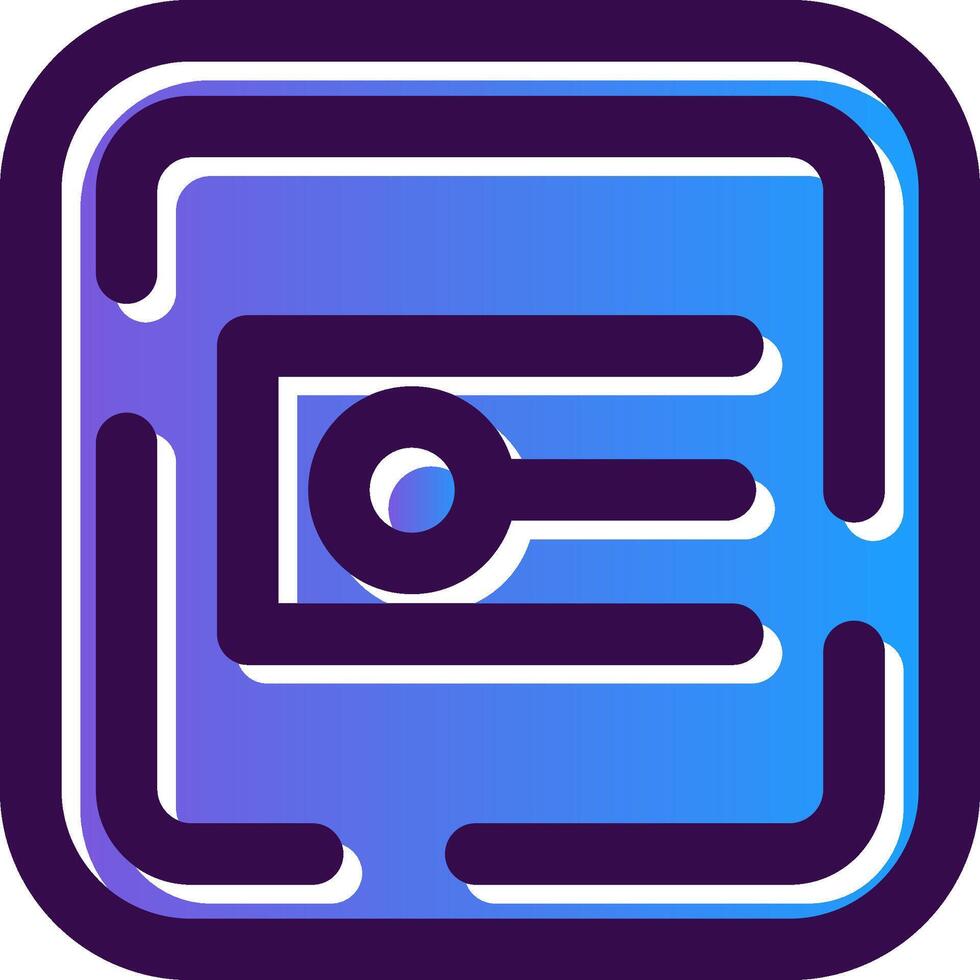 Endpoint Gradient Filled Icon vector