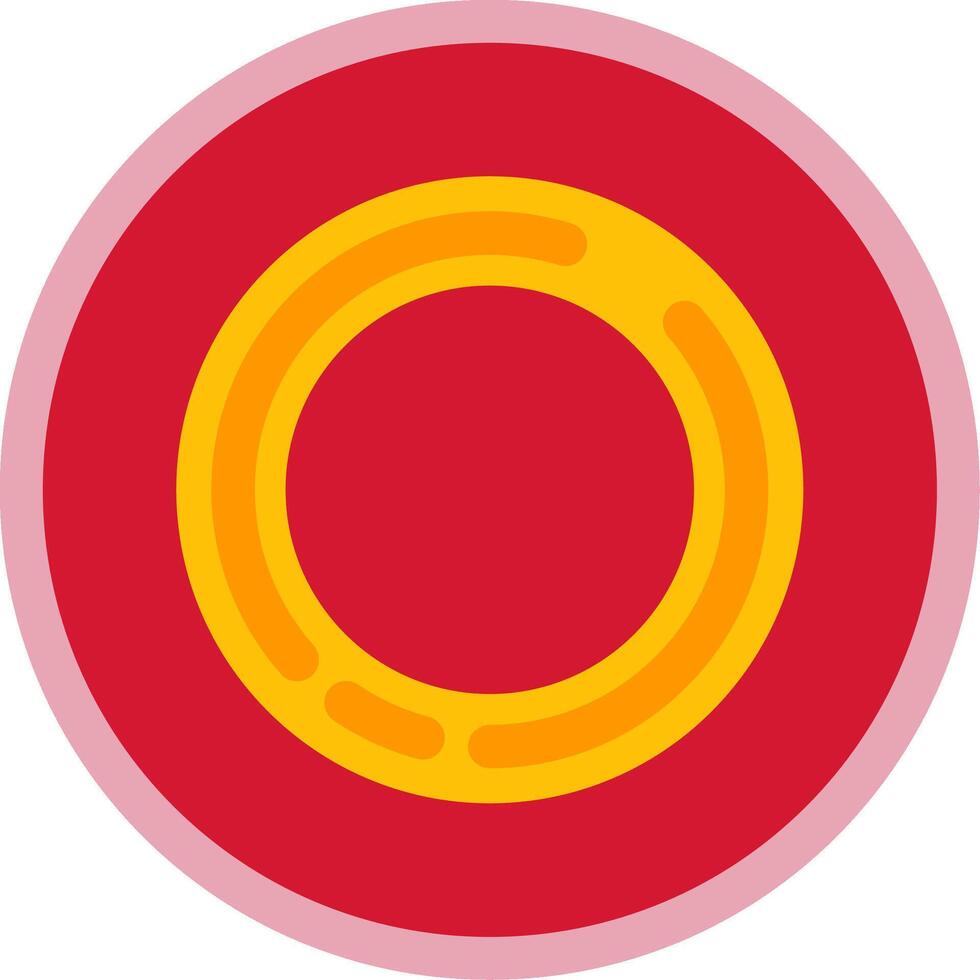 Circle Flat Multi Circle Icon vector