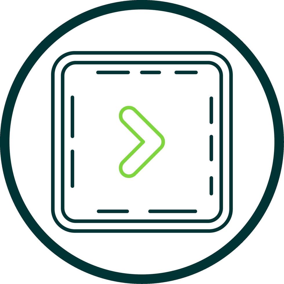 Chevron Line Circle Icon vector