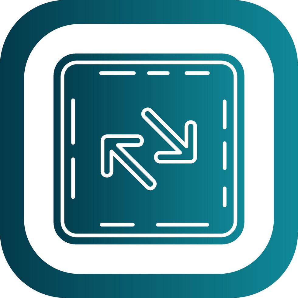 Swap Glyph Gradient Round Corner Icon vector