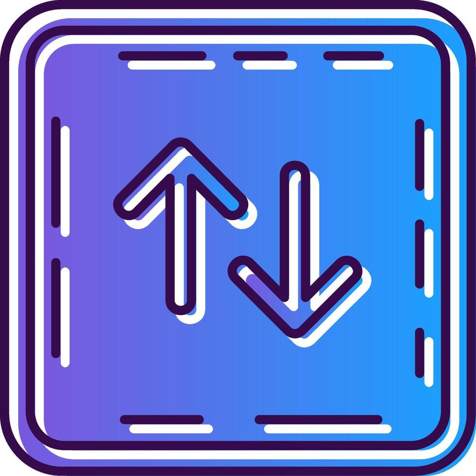 Swap Gradient Filled Icon vector