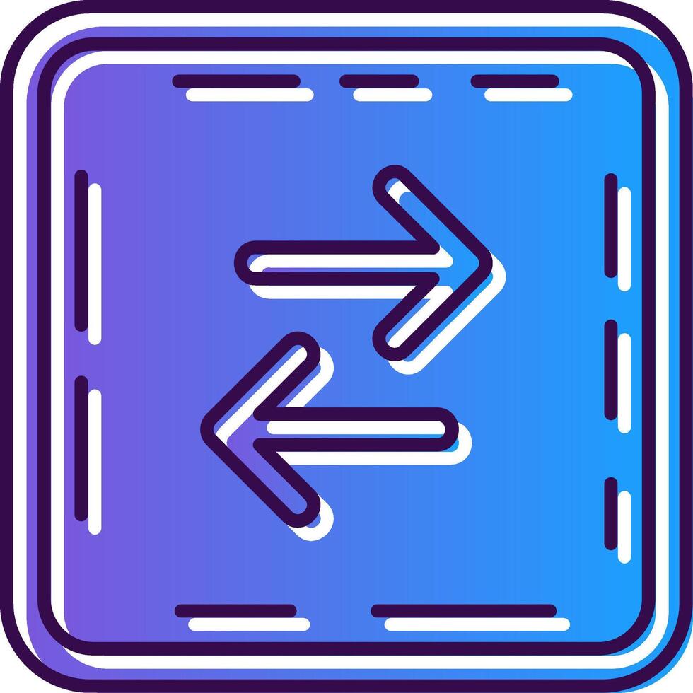 Swap Gradient Filled Icon vector