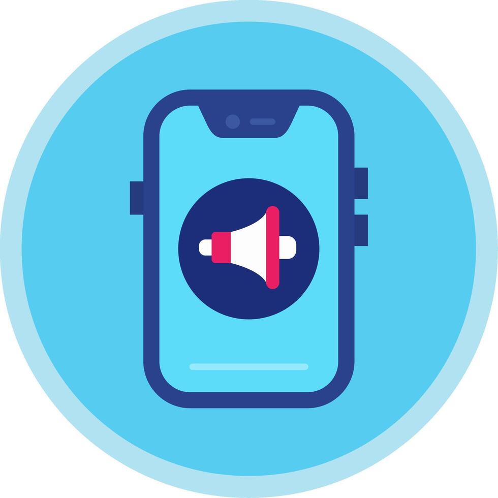 Sound Flat Multi Circle Icon vector