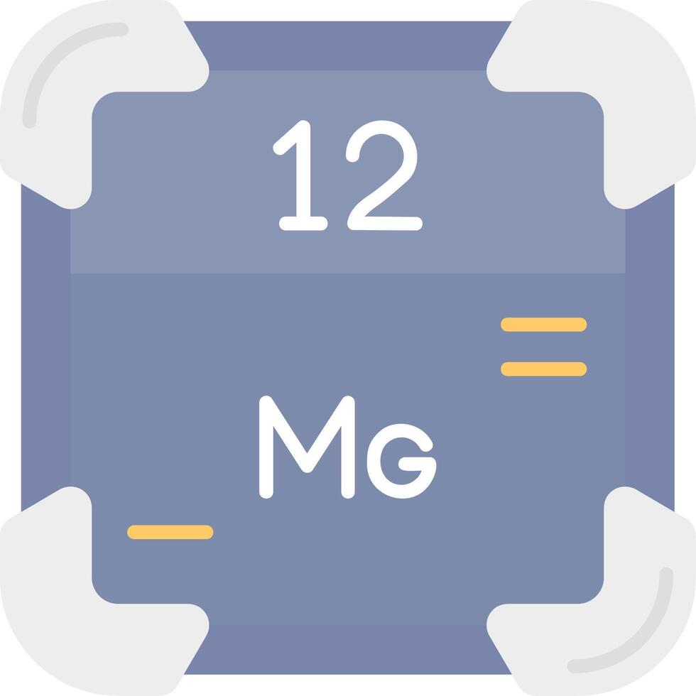 Magnesium Flat Light Icon vector