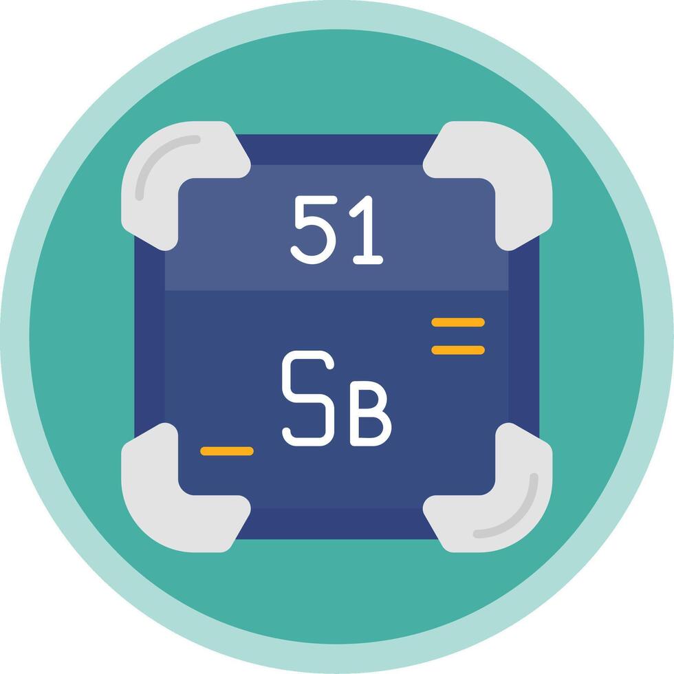 Antimony Flat Multi Circle Icon vector