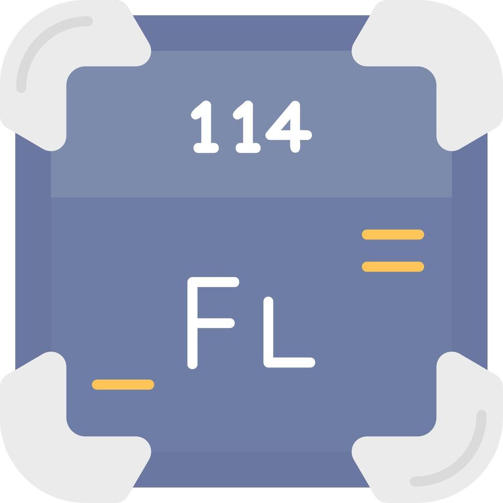 Flerovium Flat Light Icon vector