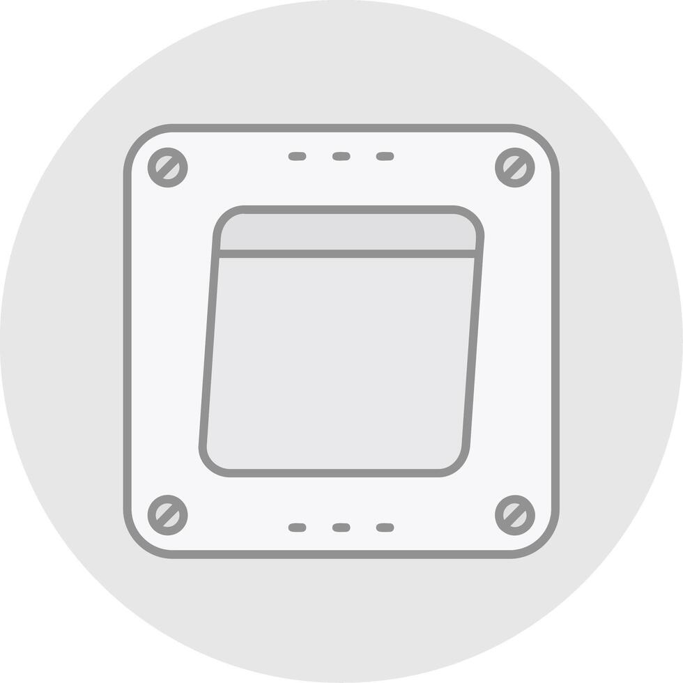 Swtich Line Filled Light Circle Icon vector