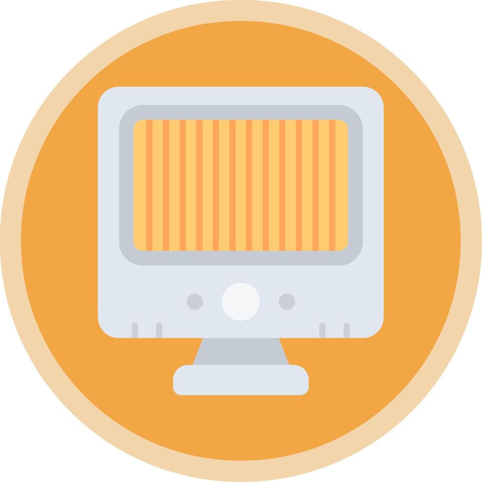 Heater Flat Multi Circle Icon vector