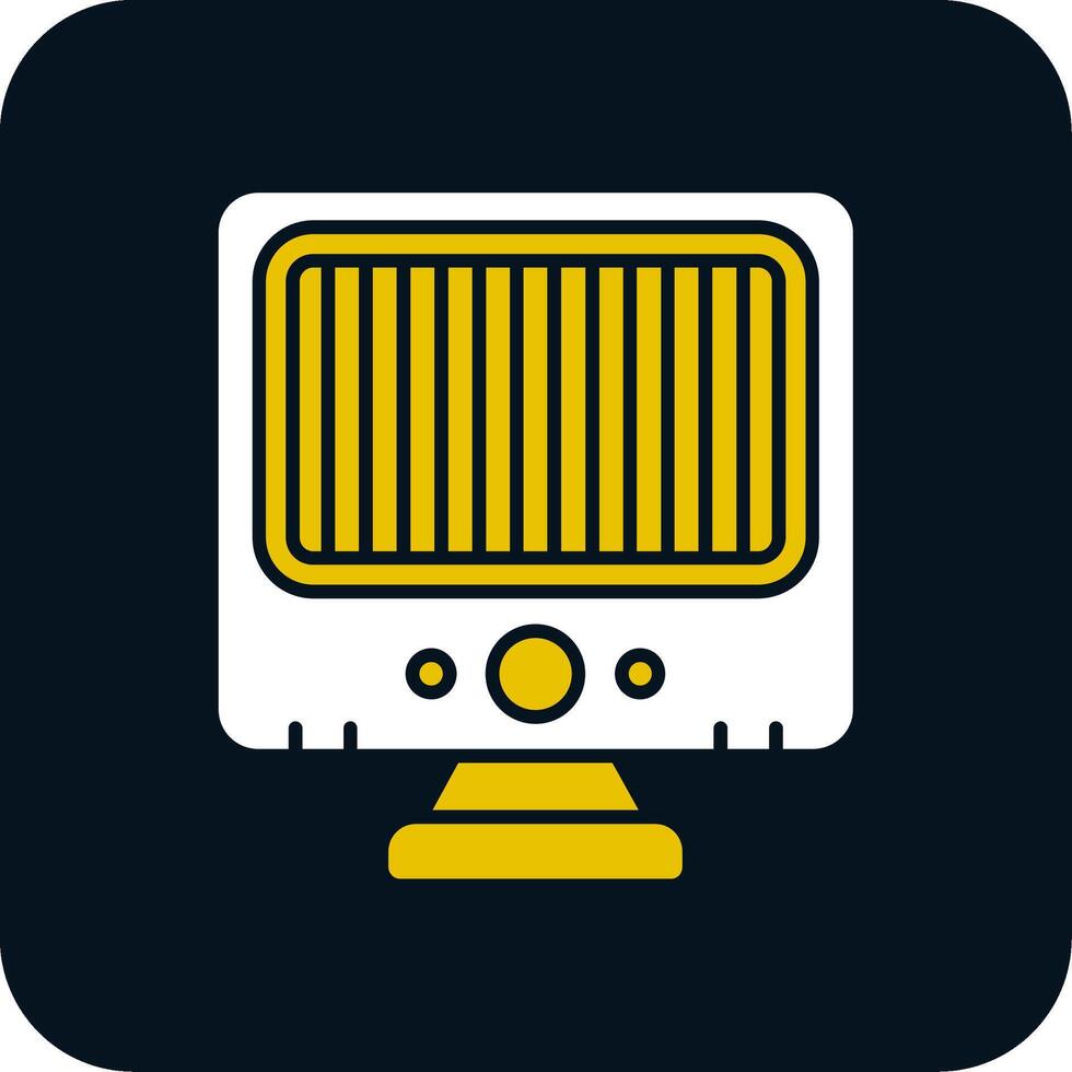 Heater Glyph Two Color Icon vector