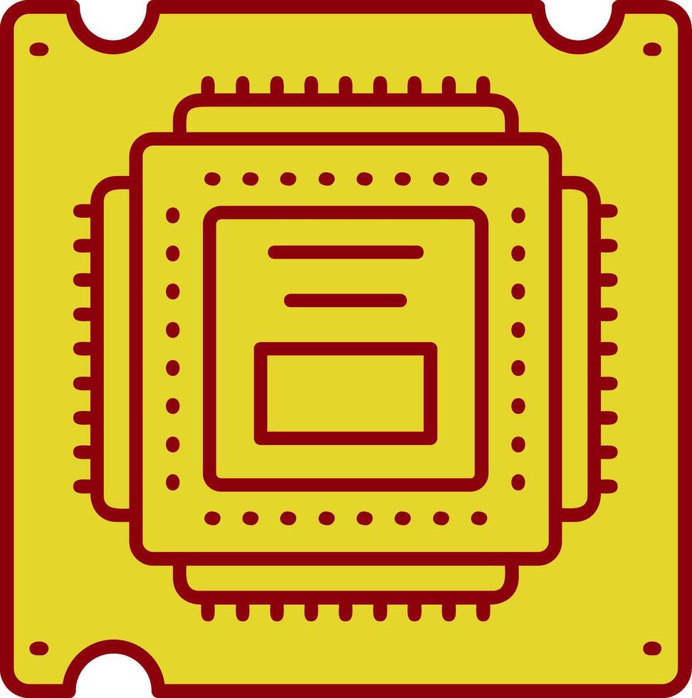 Processor Vintage Icon vector