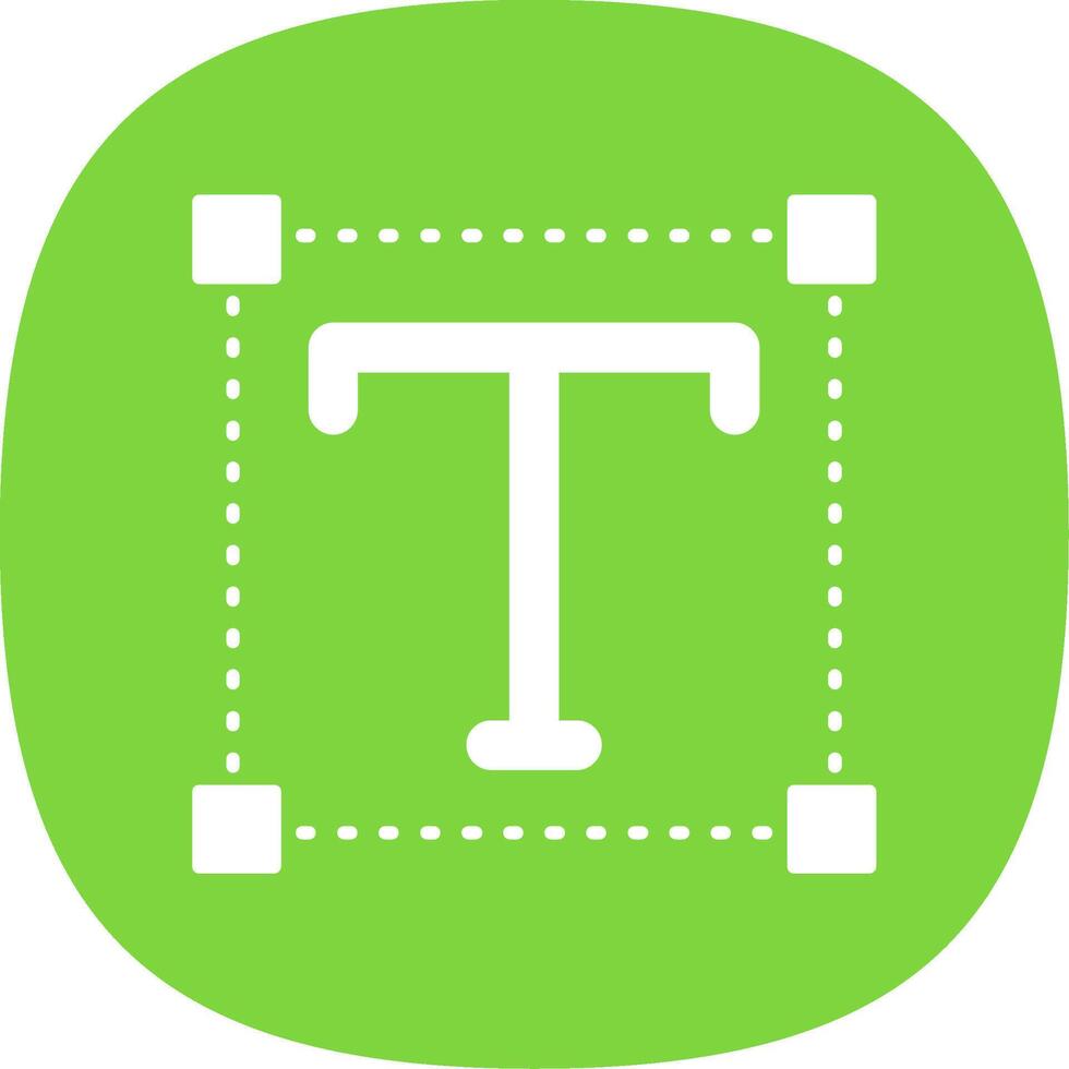 Font Glyph Curve Icon vector