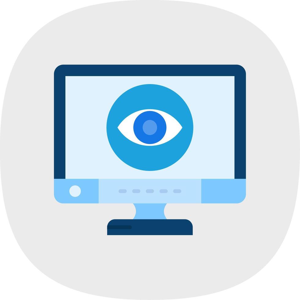 View Flat Curve Icon vector