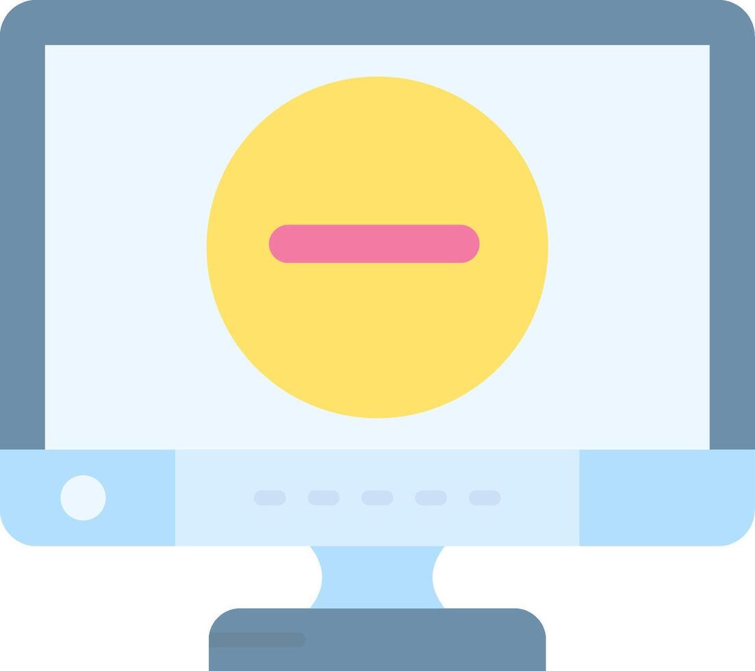 Remove Flat Light Icon vector