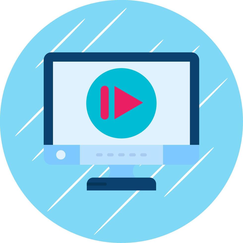Next Flat Blue Circle Icon vector