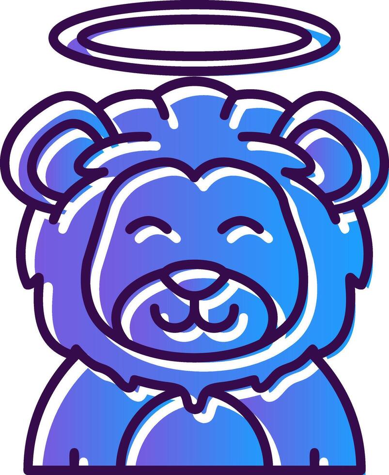 Angel Gradient Filled Icon vector