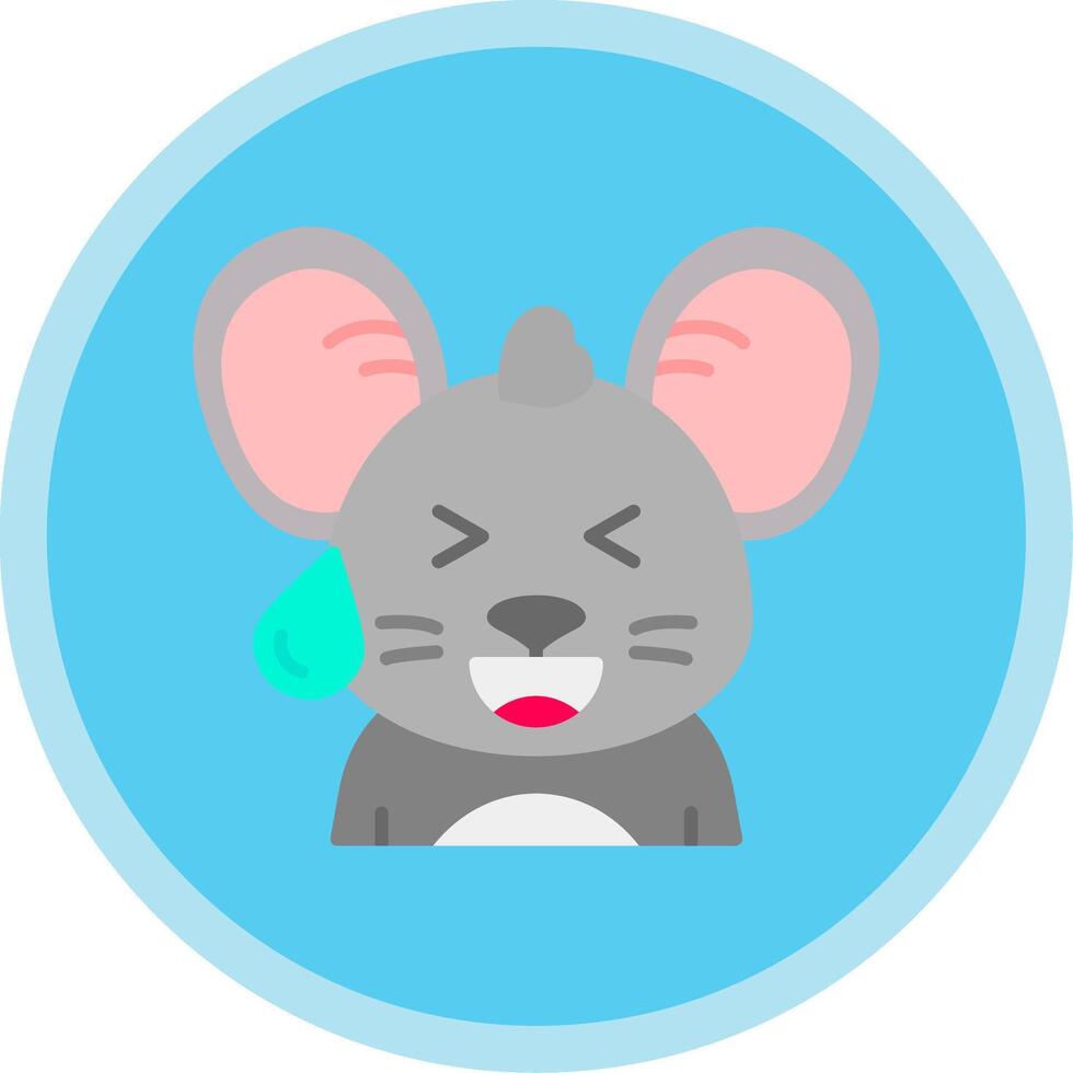 Sweat Flat Multi Circle Icon vector