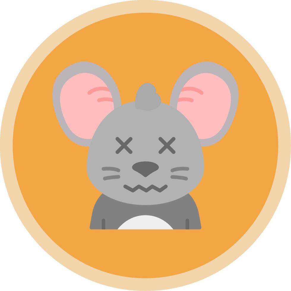 Dead Flat Multi Circle Icon vector