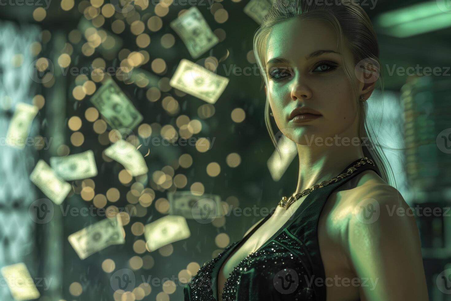 AI generated Female higher income rarity concept photo