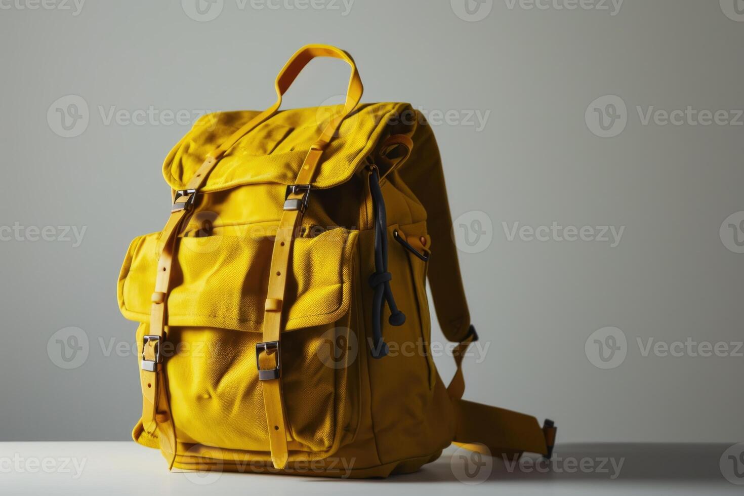 AI generated School backpack on  background. photo