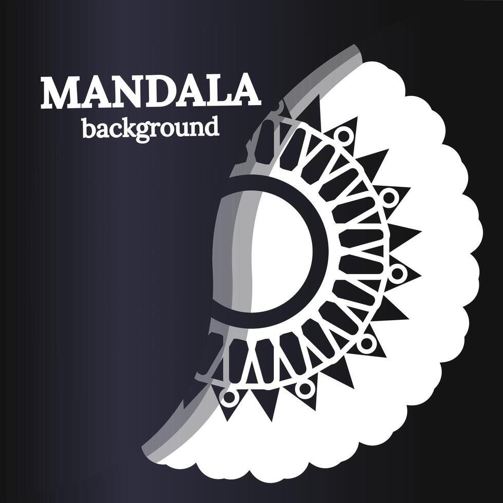 Mandala design template vector